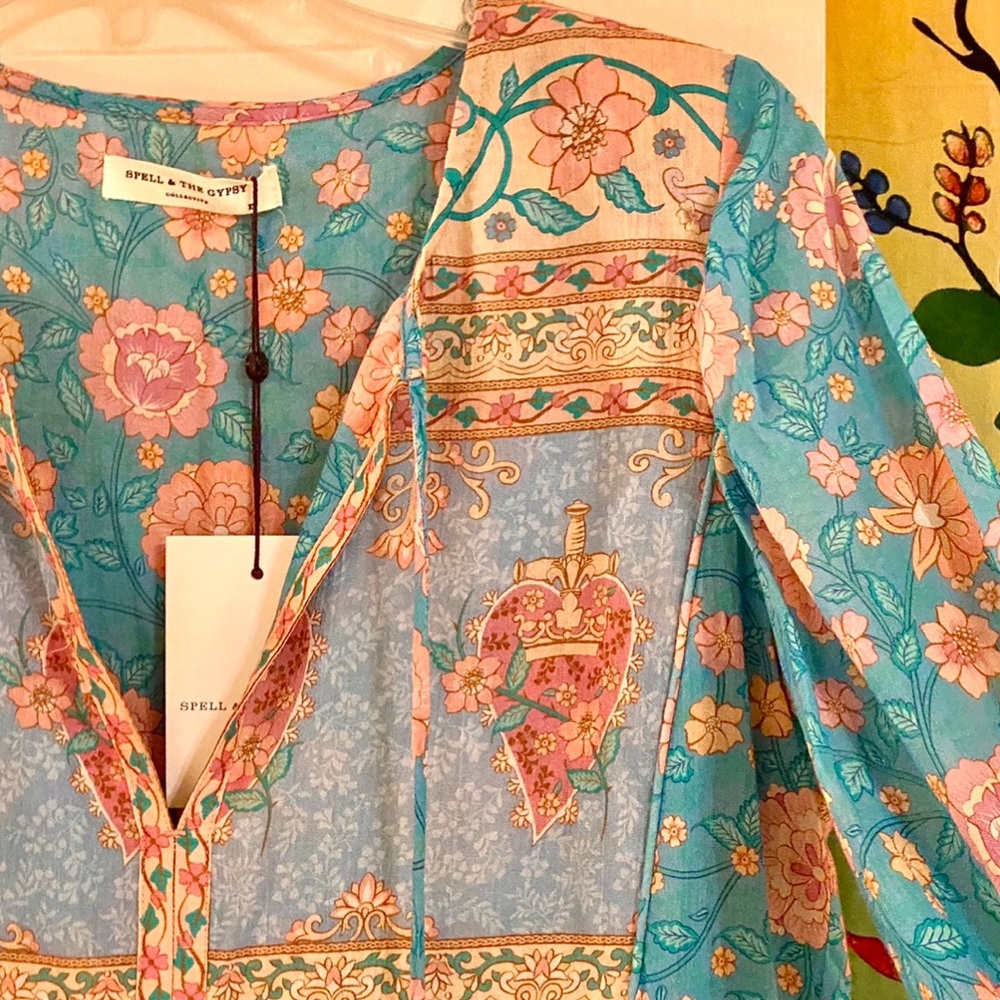 🌺🎉HP🎉🌺 NWT Spell & The Gypsy Love Story Boho Dress - Picture 12 of 16